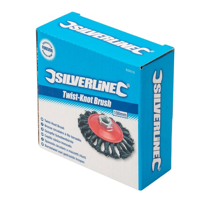 Silverline Kegelborstel - Getordeerd Draad - Ø 100 mm - Voor Roest en Verf Verwijderen