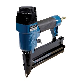 Silverline Pneumatische niet- en spijkermachine - 50 mm - lichtgewicht aluminium - soft-grip handvat - veiligheidsmechanisme