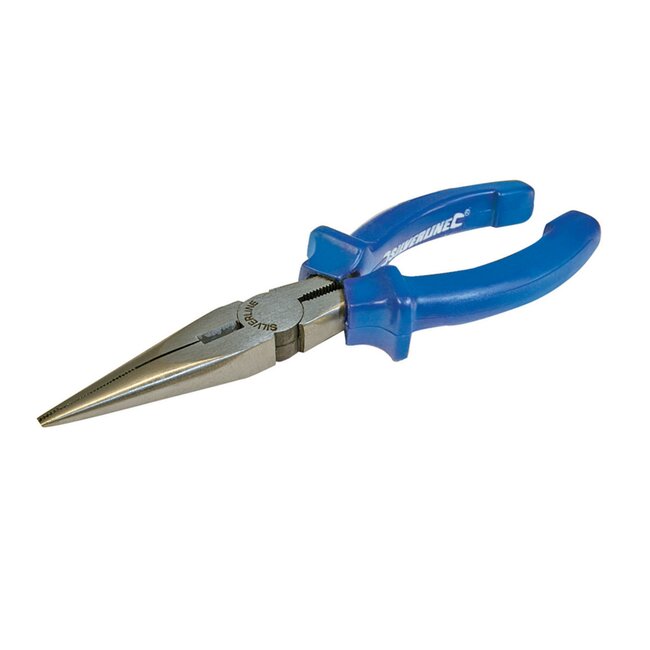 Silverline Langbektang - Antislip - Gehard staal - 160 mm - Blauw