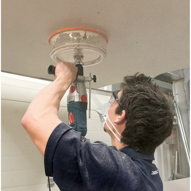 Silverline Gatenzaag verstelbaar - Ø 40-200 mm - hardmetalen staal - met stofkap - chroom - stofvrij boren in hout en gipsplaat