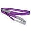 Silverline Hijsband - polyester - 1 ton draagvermogen - versterkte draagogen - 100 cm - paars - voor hijsen en takelen