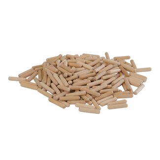Silverline Houten deuvels - gegroefd - Ø 6 x 30 mm - 200 stuks