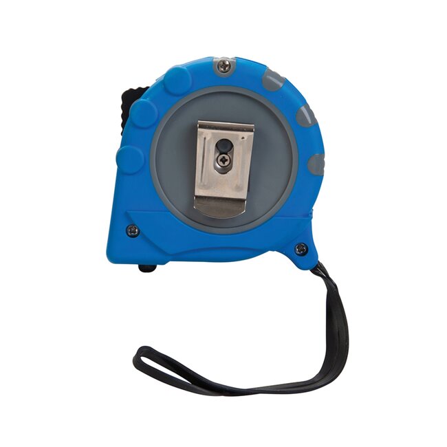 Silverline rolmaat - gecoate staalband - automatische oprolfunctie - 300 cm x 16 mm - zwarte rubberen greep - voor meten