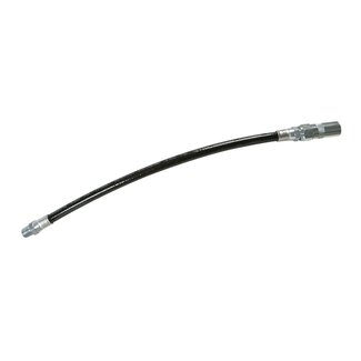 Silverline stalen vetslang voor vetspuit - nikkel- en chroom - flexibel hogedruk 310 bar - 300 mm - zilverkleurig - bij nauwe zones