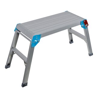Silverline Inklapbaar krukje - aluminium - 150 kg draagcapaciteit - 91 x 41,5 x 50 cm