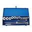 Silverline Doppenset 3/4 inch - 22 t/m 46 mm - T-staaf en verlengstuk - 15-delig