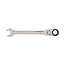 Silverline Flexibele ringratelsleutel - 180 graden kantelbare kop - 18 mm - Roestbestendig