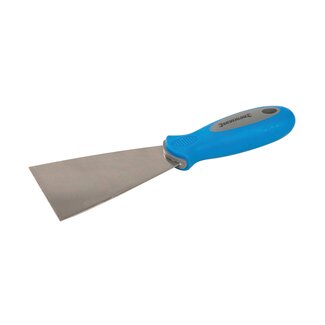 Silverline Expert schraper - Softgrip handvat - Roestbestendig - 75 mm - Blauw Silverline Expert schraper - Softgrip handvat - Roestbestendig - 75 mm - Blauw