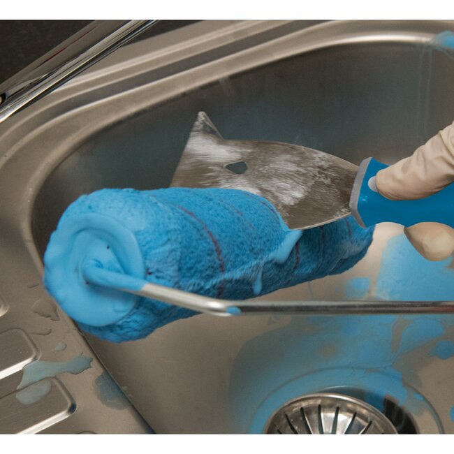 Silverline Schildersschraper 6-in-1 - roestvrij staal - 75 mm - spijkertrekker en slagdop - voor schilderwerk en gipsplaat