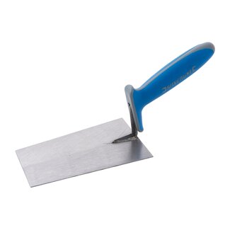 Silverline Rechte stukadoorstroffel - soft-grip handvat - 180 x 110 mm - gehard staal