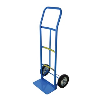 Silverline Steekwagen - stalen frame, poedergecoat - 110 cm hoog - voetplateau 35 x 19 cm - grijs - max. 120 kg - magazijn/kantoor