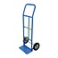 Silverline Steekwagen - stalen frame, poedergecoat - 110 cm hoog - voetplateau 35 x 19 cm - grijs - max. 120 kg - magazijn/kantoor