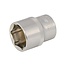 Silverline Complete dopsleutelset - 21-delig - metrisch - chroom vanadium staal - 10 t/m 32 mm