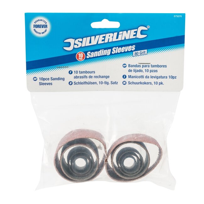 Silverline Schuurkokers - 80 Korrel - Diverse Maten - 10 stuks