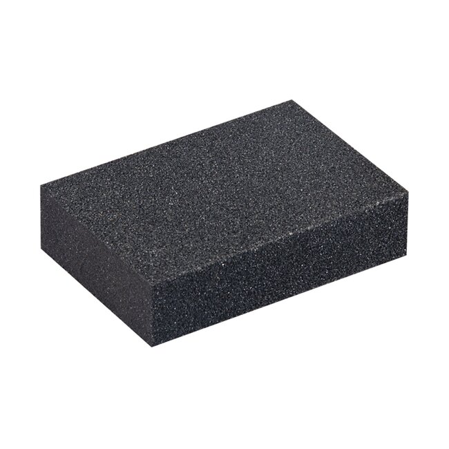 Silverline schuurblok - siliciumcarbide - nat en droog schuren - 70 x 100 x 25 mm - fijn en medium - voor diverse materialen