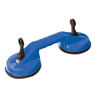 Silverline Dubbele glasdrager - 70 kg draagkracht - 115 mm zuignappen - uitstekende grip Silverline Dubbele glasdrager - 70 kg draagkracht - 115 mm zuignappen - uitstekende grip