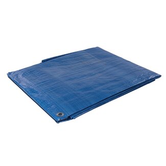 Silverline Duurzaam dekzeil - water- en scheurbestendig - 4,8 x 6,1 meter - UV-filter - roestbestendige ringen Silverline Duurzaam dekzeil - water- en scheurbestendig - 4,8 x 6,1 meter - UV-filter - roestbestendige ringen