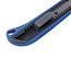 Silverline Afbreekmes - metalen frame en kunststof handvat - precisiesnijden - 18 mm - blauw - 36 stuks - papier en karton