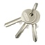 Silverline Hangslot set - gelijksluitend - 40 mm - 4 stuks - messing en chroom