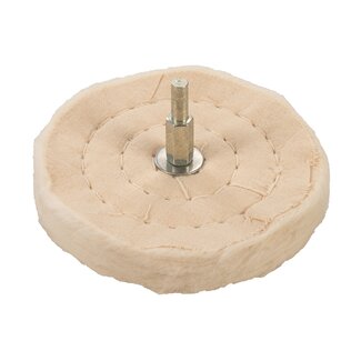 Silverline Polijstwiel - 40 lagen katoen - Ø 100 x 12 mm - 6 mm schacht Silverline Polijstwiel - 40 lagen katoen - Ø 100 x 12 mm - 6 mm schacht