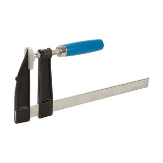 Silverline Lijmklem f-klem - gietijzer - 300 x 120 mm - grijs - met zachte beschermers voor nauwkeurig klemmen - houtbewerking