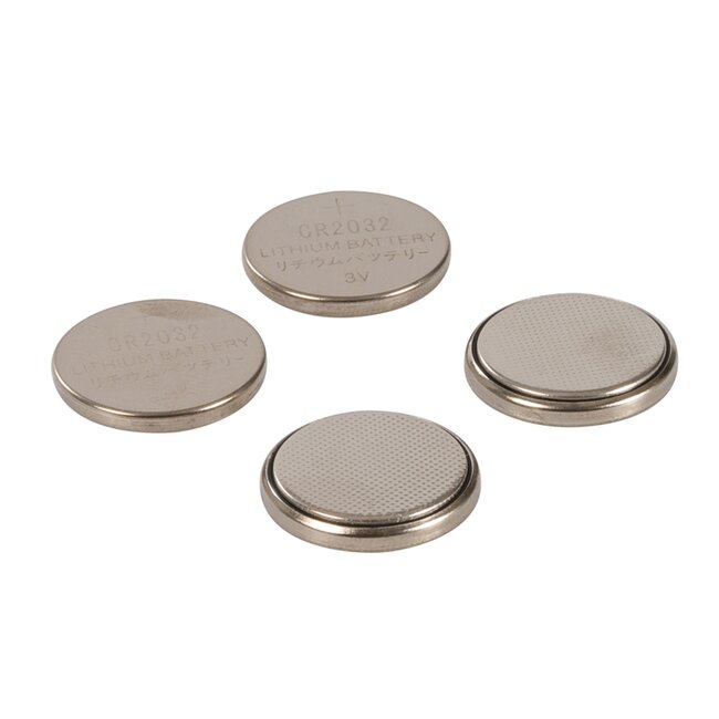 Powermaster Lithium knoopcel batterij - 3V - 4 stuks - kwikvrij - veelzijdig gebruik