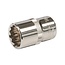 Silverline 12-punts dop - dubbel-zeskant - 17 mm - chroom-vanadium - nikkel-verchroomd