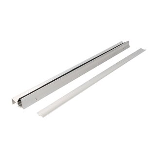 Tochtprofiel voor deur - aluminium - waterdicht en tochtwerend - 91,4 x 5,6 cm - zilverkleurig - onderzijde deur