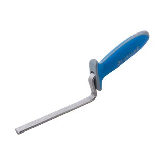 Silverline Voegtroffel - Soft-grip - Gebogen blad - 150 x 13 mm - Vingerbescherming