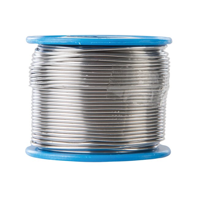 Silverline Soldeerdraad - 60/40 tin/lood - fijn solderen - 1 mm - zilverkleurig - 250 g op rol - elektronica, koper, messing