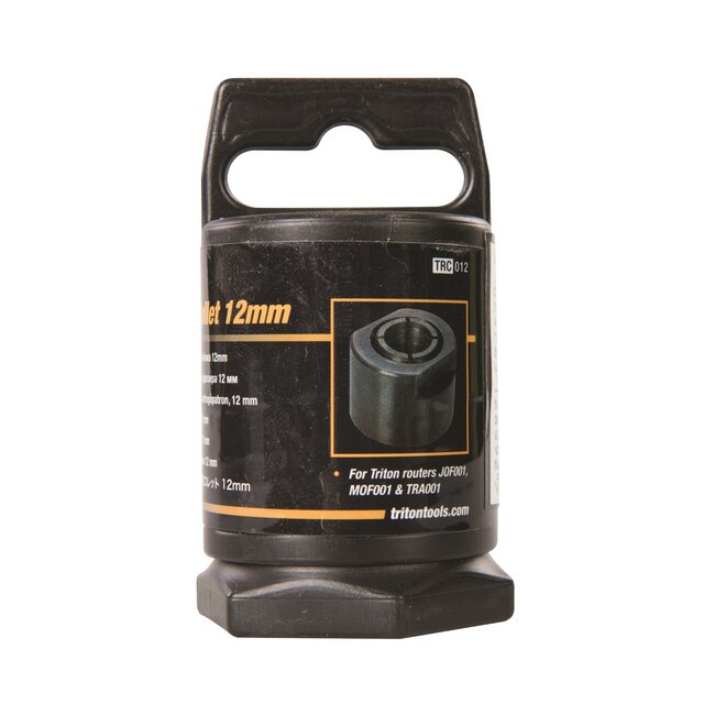 Triton Bovenfrees spantang 12 mm - staal - precisie klem voor frezen - zilver - voor houtbewerking