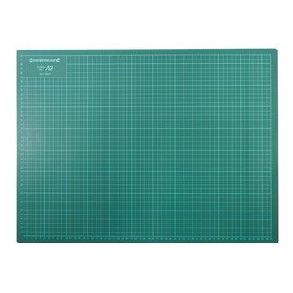 Silverline Zelfherstellende snijmat - A2 formaat - PVC - Groene markeerlijnen - 60x45 cm