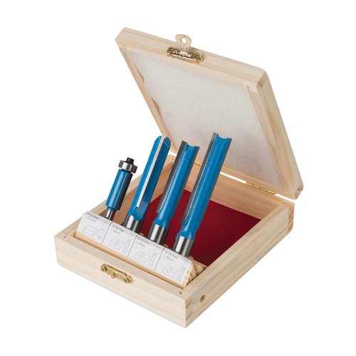 Silverline Frees Bit Keuken Set - 1/2 inch en 1/4 inch - 4 delig Silverline Frees Bit Keuken Set - 1/2 inch en 1/4 inch - 4 delig
