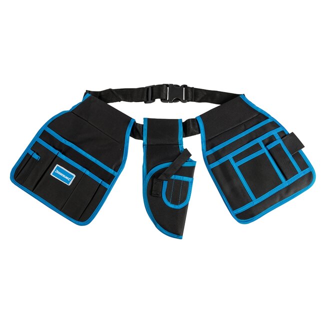 Silverline Gereedschapsriem - ballistisch nylon - 15 vakken - verstelbaar 90-120 cm - opbergen en dragen van gereedschap