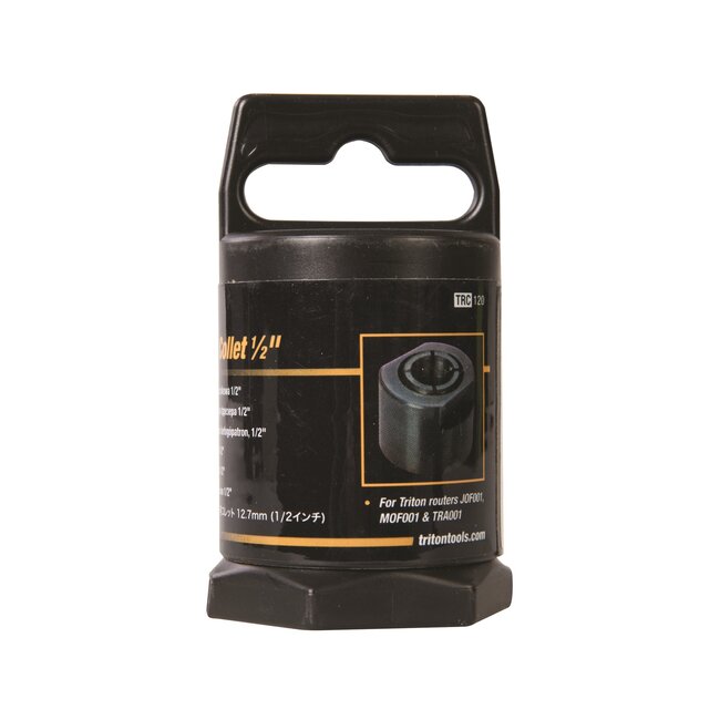 Triton Bovenfrees spantang - gehard staal - nauwkeurig klemmen - 12,7 mm - zilvergrijs - houtbewerking