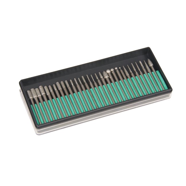 Silverline Diamant slijpstenen set - 30-delig - Ø 3.17 mm - Voor multifunctionele hobbymachines
