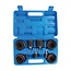 Silverline Schuurkoker Set - 5 Maten - Korrel 80 - Inclusief Opbergkoffer - 25-delig