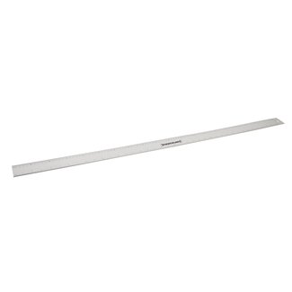 Silverline Aluminium liniaal - 1000 mm - metrische en imperiale schaal - glanzige afwerking