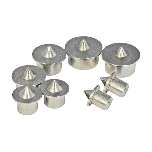 Silverline Centreerpunt Set - Ø 6 t/m 12 mm - 8 delig