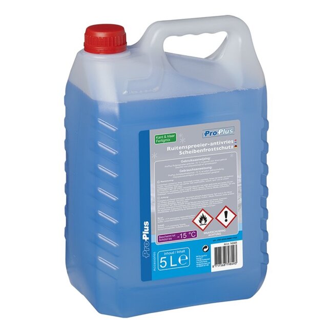 Pro Plus Ruitensproeiervloeistof Antivries - Kant & Klaar vanaf -15 Graden - 5 Liter