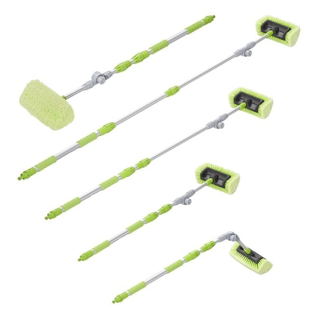 ProPlus Telescopische wasborstel - 3D borstel - Uitschuifbaar 1.19-2.03 meter - Voor auto, caravan en tuin