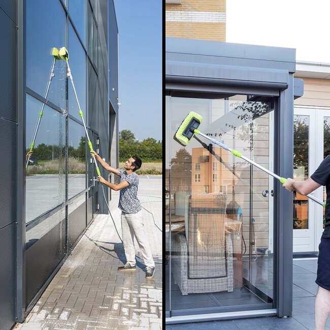 ProPlus Telescopische wasborstel - 3D borstel - Uitschuifbaar 1.19-2.03 meter - Voor auto, caravan en tuin