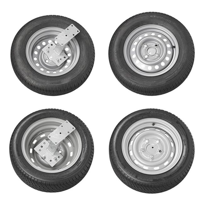 ProPlus Reservewielhouder - Gegalvaniseerd staal - Voor 8-15 inch banden - 23x16x17 cm - 2,13 kg