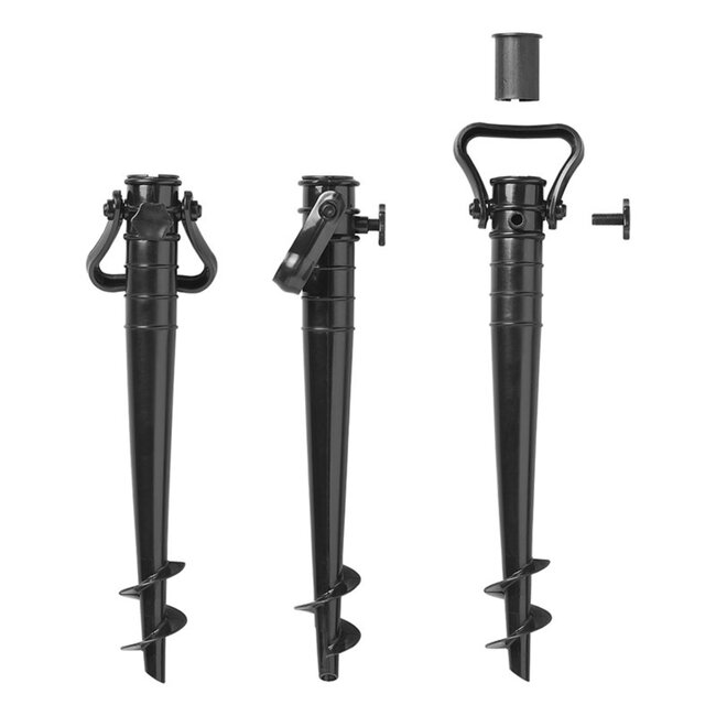 ProPlus Parasolharing - Kunststof - Scharnierend handvat - Lengte 38 cm - Zwart