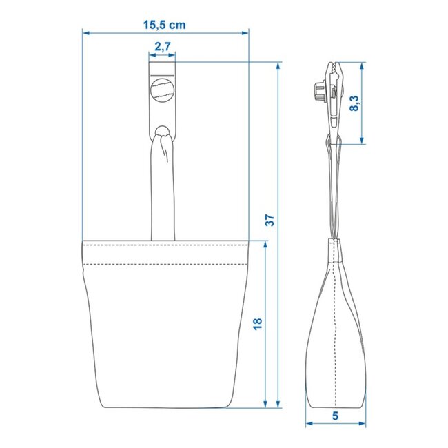 ProPlus Zandzakken voor boothoes - UV-bestendig - Zeewaterbestendig - Set van 4 - Zwart