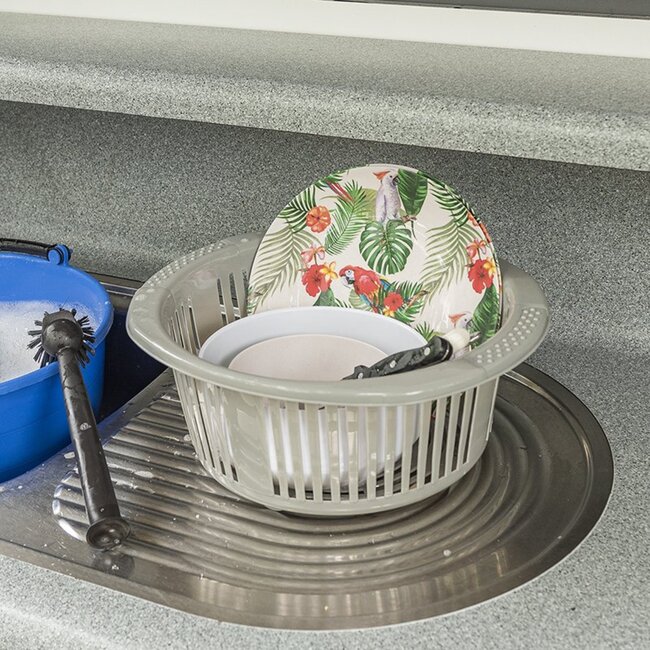 ProPlus Vergiet voor emmer - Afdruipzeef - 15 liter - Grijs - Ø 32 cm