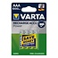 Varta Batterijen Oplaadbaar - NiMH - HR03/AAA - 1.2 Volt - 1000 mAh - 2 Stuks