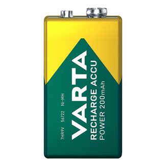 Varta Recharge Accu Power batterij 9V 200 mAh - blister