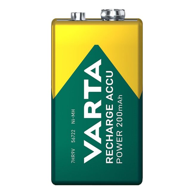 Varta Oplaadbare 9V batterij - 200 mAh - NiMH - Blisterverpakking