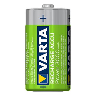 Varta Batterijen Oplaadbaar - NiMH - HR14/C/Baby - 1.2 Volt - 3000 mAh - 2 Stuks